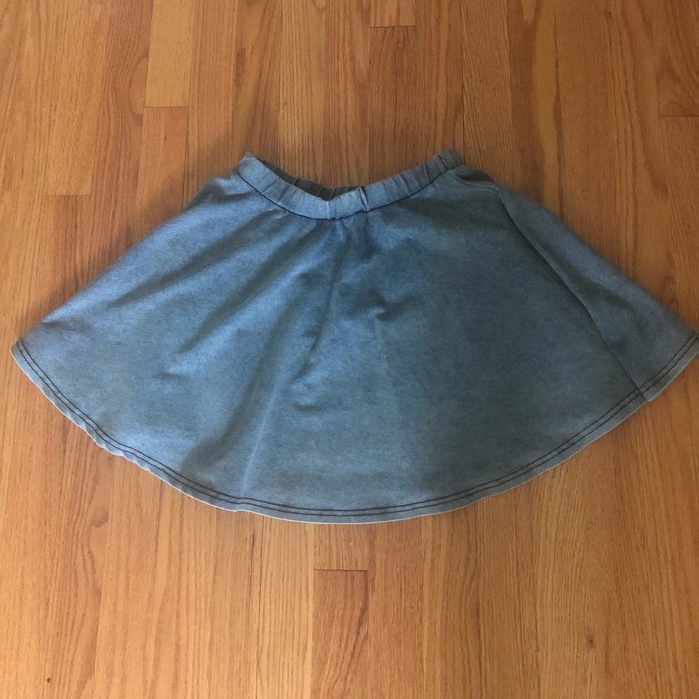 Denim skater skirt